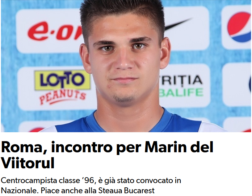 Inca un roman la AS Roma?! Corriere dello Sport anunta ca italienii fac oferta pentru Razvan Marin. Disputa intre Ajax si Roma pe bijuteria lui Hagi_2