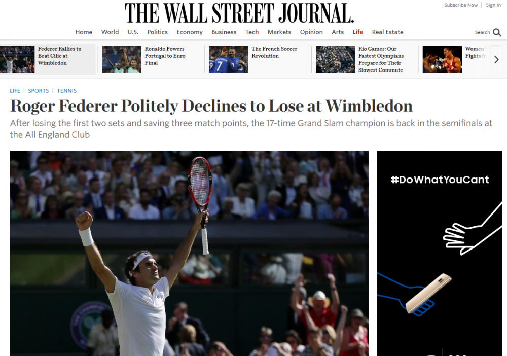 "Federer refuza politicos sa piarda la Wimbledon!" Meci dramatic, elvetianul ramane in carti pentru primul trofeu de Grand Slam dupa 4 ani. Tabloul semifinalelor_2