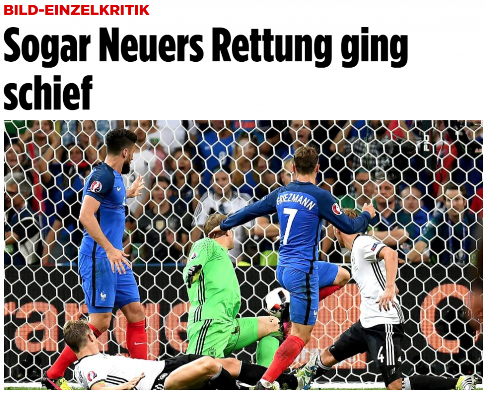 Meciul portarilor! Lloris e elogiat de presa franceza, in timp ce Neuer i-a dezamagit pe nemti: "Nici macar el nu ne-a mai salvat in fata lui Griezmann"_3