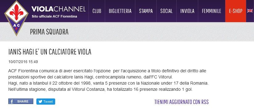 S-A FACUT! Fiorentina a anuntat oficial transferul lui Ianis Hagi de la Viitorul_1