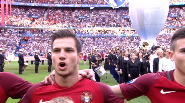 Atmosfera superba la imnul Portugaliei din finala turneului final