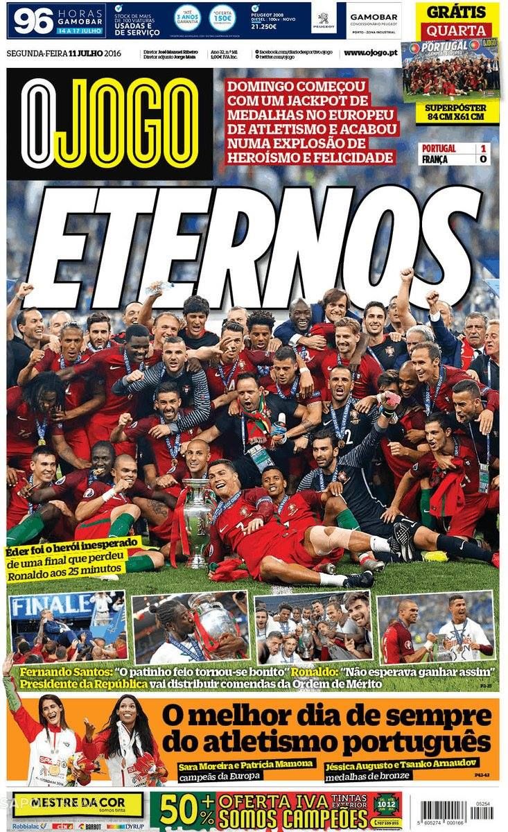 Victoria Portugaliei in cele mai importante ziare de sport. AS de Madrid saluta succesul, ziarul "de casa" al Barcei evidentiaza: Glorie FARA RONALDO"_5