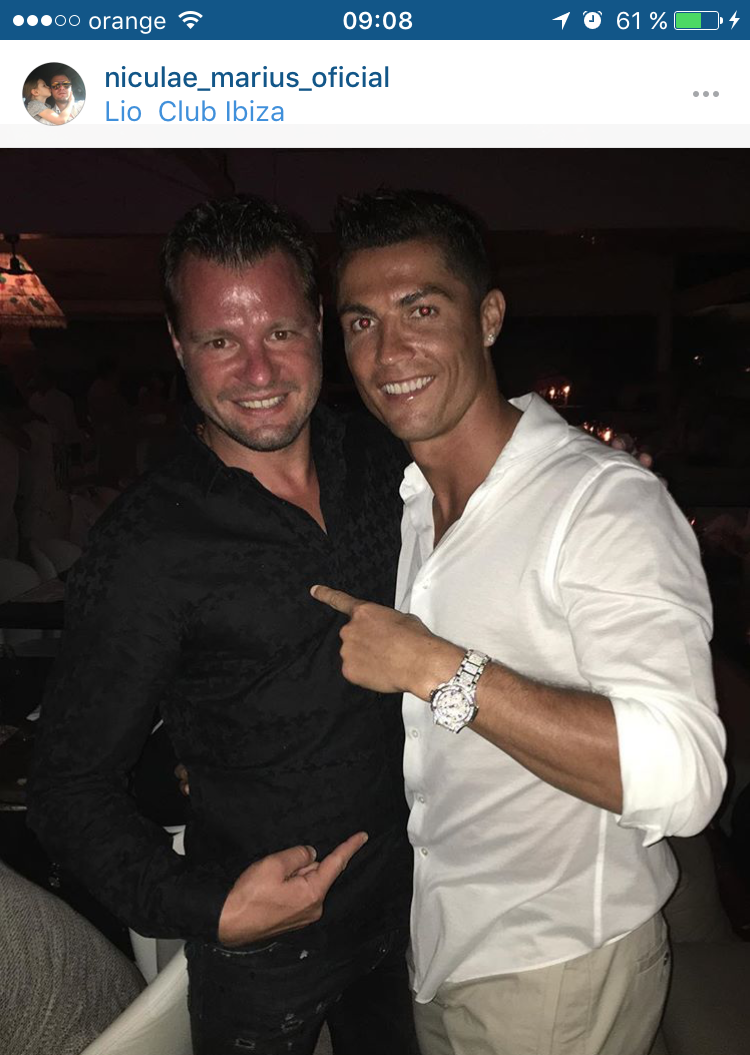 Imagine SENZATIONALA postata de Marius Niculae pe Instagram! A petrecut in club alaturi de Cristiano Ronaldo, in Ibiza_1