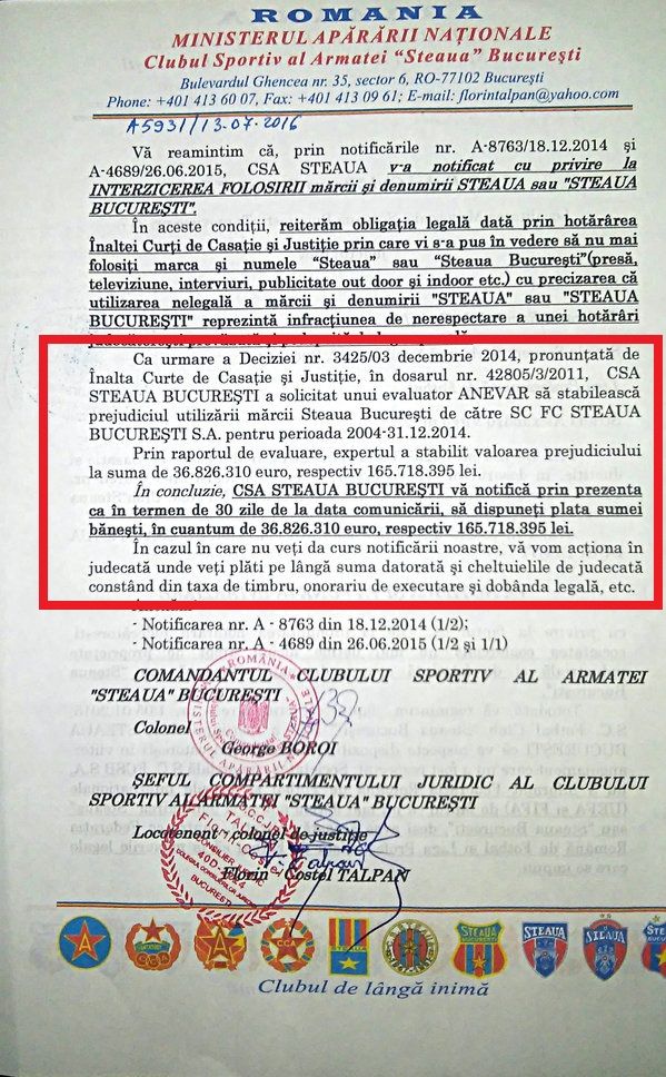 Incredibil: CSA Steaua ii cere lui Becali peste 36.000.000 euro pana pe 11 august, altfel ameninta cu judecata. Ce reprezinta suma ceruta_3