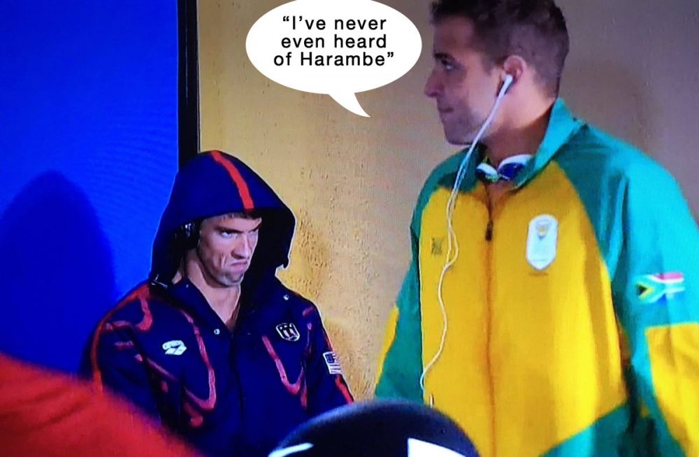 GENIAL! Fata lui Phelps a devenit virala :)) Toate glumele de pe Internet dupa ce americanul s-a uitat urat la un adversar_7