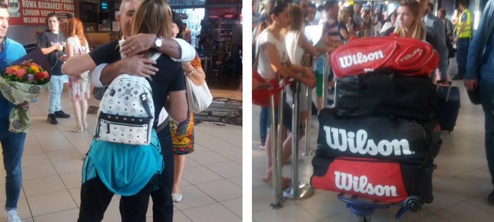 Halep s-a intors acasa dupa aventura americana. Reactia oamenilor de pe aeroport cand au vazut-o pe Simona - FOTO