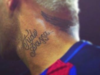 Mesajul din spatele tatuajului facut de Neymar pe gat inaintea debutului cu Celtic in Champions League, marti, 21:45, la ProTV
