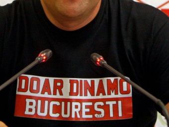 
	Dinamovistii continua campania inceputa prin coregrafia-farsa de la Steaua - City. Ce oficial a aparut cu tricoul &quot;Doar Dinamo Bucuresti&quot;
