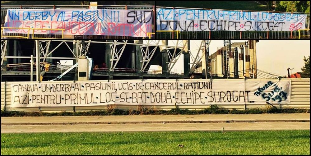 "Pentru primul loc se bat doua echipe surogat!" Mesajele de protest ale peluzelor disparute pe Ion Oblemenco si Ghencea inainte de Steaua - Craiova_1