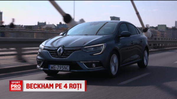 Renault  a lansat masina inspirata din aspectul lui Beckham! Vezi cum arata noul Megane Sedan. VIDEO