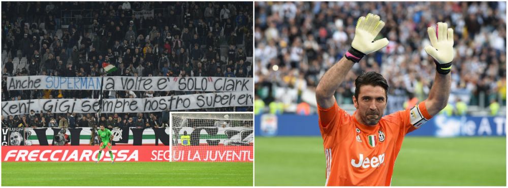 VIDEO | Un super mesaj al fanilor si un raspuns pe masura. Gigi Buffon a facut din nou minuni in poarta lui Juve: penalty aparat si alte doua goluri ca si facute SCOASE_1