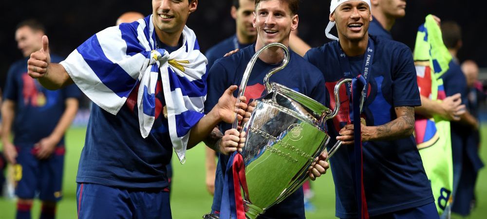 Lionel Messi Barcelona Luis Suarez Neymar Spania