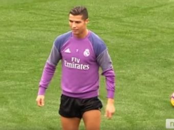 VIDEO SENZATIONAL cu Cristiano Ronaldo la antrenamentul Realului! Ce a inceput sa-i cante lui Coentrao, dupa un tackling dur