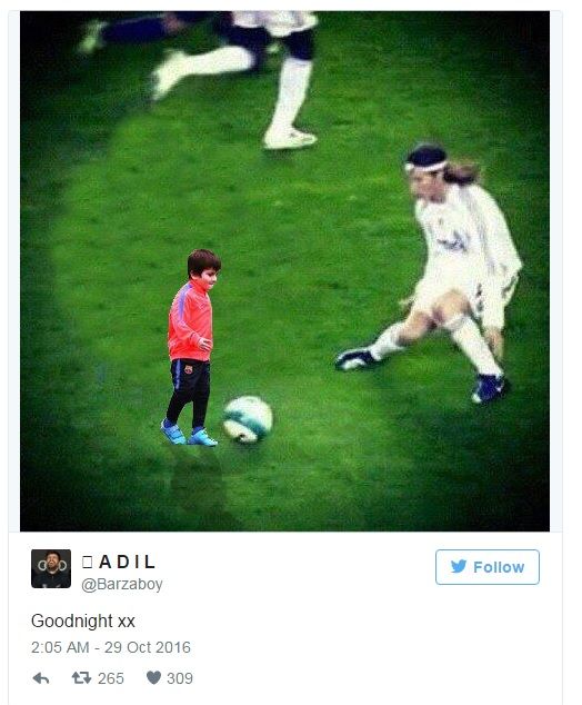 FOTO SENZATIONAL! Cele mai tari poante aparute pe internet dupa prima imagine cu fiul lui Messi la antrenamentele Barcelonei! Neymar nu s-a putut abtine :)_4