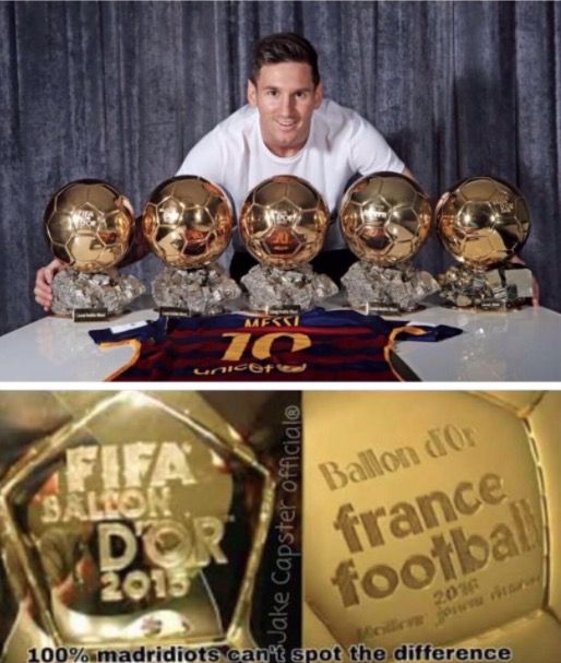 FOTO SENZATIONAL! Cele mai tari poante de pe internet dupa ce Cristiano Ronaldo a luat Balonul de Aur! Cum rade Messi de el :)_5