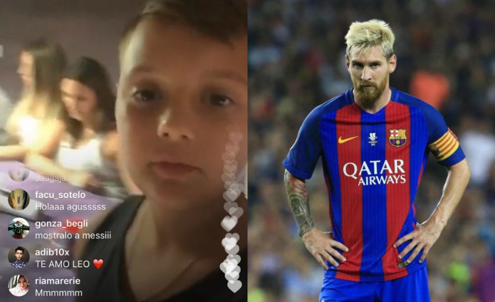 Nepotul lui Messi i-a luat telefonul si a intrat LIVE pe Facebook. Cum l-a surprins pe Messi la 3 noaptea :))_4