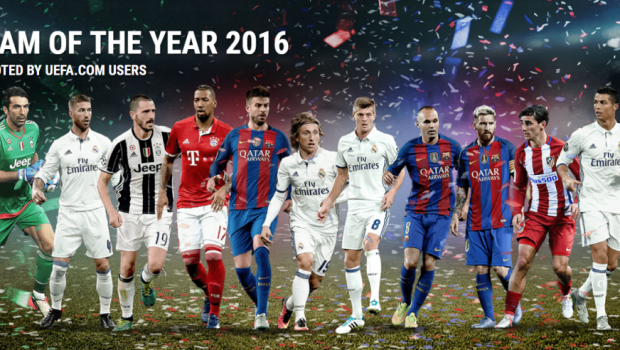 
	UEFA a anuntat ECHIPA ANULUI 2016. Cum arata 11-le perfect ales de fanii din intreaga lume
