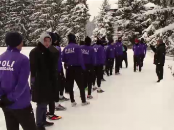 Singura echipa din Romania care NU a fugit de iarna. Cum se antreneaza Timisoara prin zapada