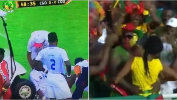 
	Faze geniale cum numai la Cupa Africii poti vedea: un jucator a fost lovit pe targa, un golazo si un dans bizar al fanilor :)
