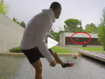 
	Noua distractie din spatele blocului! Cum vaneaza Ronaldo drone cu mingea de fotbal VIDEO
