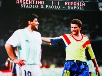 
	Maradona nu l-a uitat pe Hagi de ziua lui! Momentul FABULOS cand s-au intalnit fata in fata pe teren. VIDEO
