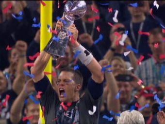 Scene emotionante dupa Super Bowl! Ce a facut eroul Brady la finalul meciului