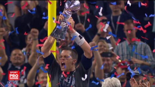 Scene emotionante dupa Super Bowl! Ce a facut eroul Brady la finalul meciului