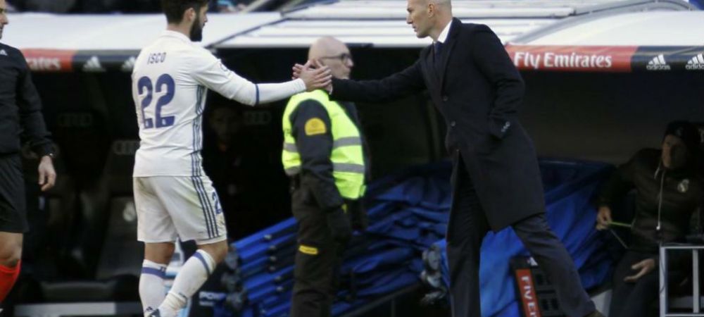 Zinedine Zidane Isco Real Madrid
