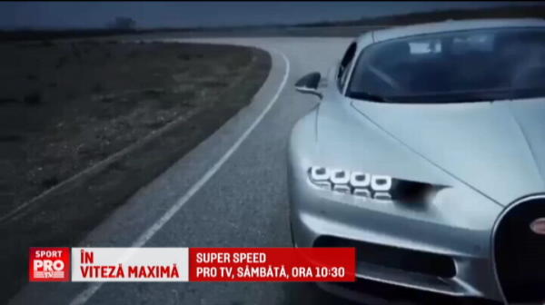 Ronaldo, pilot de teste pentru noul monstru Bugatti, care ajunge la 500 km/h. Imagini la SuperSpeed, sambata, 10:30, la ProTV