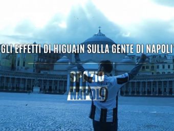 NEBUNIE CURATA! Un fan al lui Juventus s-a plimbat prin Napoli cu tricoul lui Higuain pe el! Ce s-a intamplat