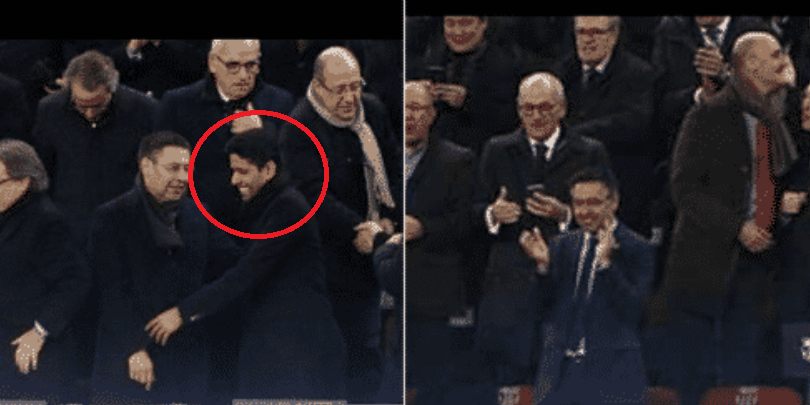 Imaginea saptamanii: lectii de fotbal pentru seici! Patronul lui PSG a plecat fericit de la stadion, in '85 :)_1