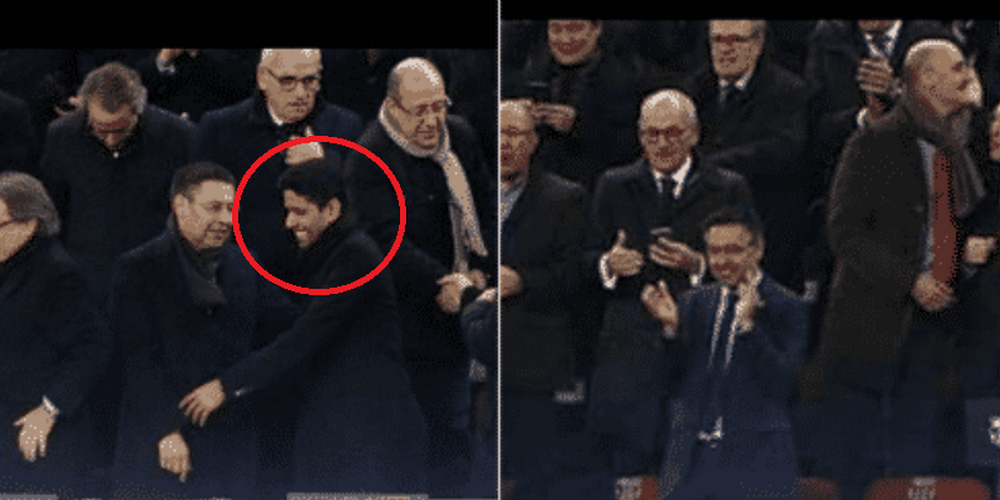 Imaginea saptamanii: lectii de fotbal pentru seici! Patronul lui PSG a plecat fericit de la stadion, in '85 :)_2