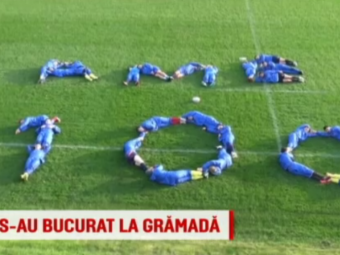 
	Bucurie la gramada. Rugbistii din nationala Romaniei au sarbatorit intr-un mod inedit convocarea 100 a lui Vlaicu
