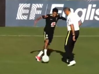 VIDEO! Neymar a vrut sa-i dea mingea printre picioare selectionerului Braziliei! Ce s-a intamplat
