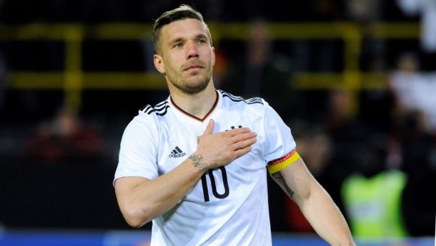 Reusita senzationala a lui Podolski la ultimul meci pentru Germania! Atacantul s-a retras dupa 130 de selectii. VIDEO
