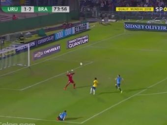 
	Brazilia a DEMOLAT-O pe Uruguay! Neymar a reusit un LOB superb, hattrick si gol cu pieptul Paulinho
