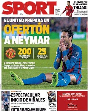Oferta SOC de 200.000.000 de euro pentru Neymar! Anuntul facut azi pe prima pagina de catalani_1