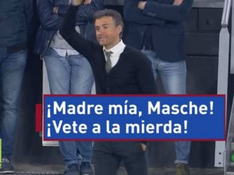 
	&quot;Mamaaaa meaaa, ce rusine!&quot; Luis Enrique, surprins in timp ce si-a injurat un jucator, in timpul meciului cu Juventus
