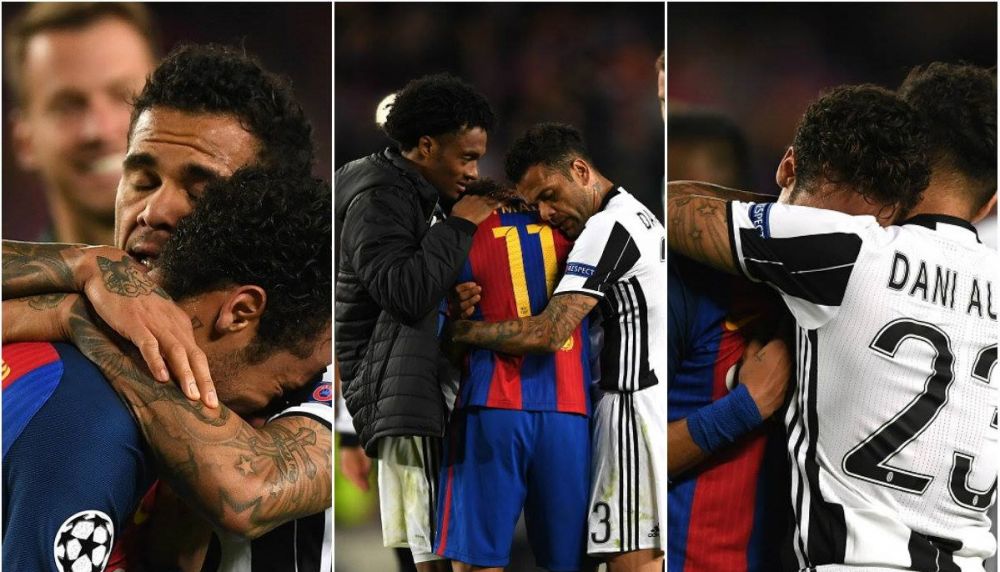 Gestul care nu are nevoie de cuvinte: Dani Alves si Neymar au varsat lacrimi dupa meciul de pe Camp Nou. VIDEO_1