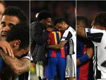 
	Gestul care nu are nevoie de cuvinte: Dani Alves si Neymar au varsat lacrimi dupa meciul de pe Camp Nou. VIDEO
