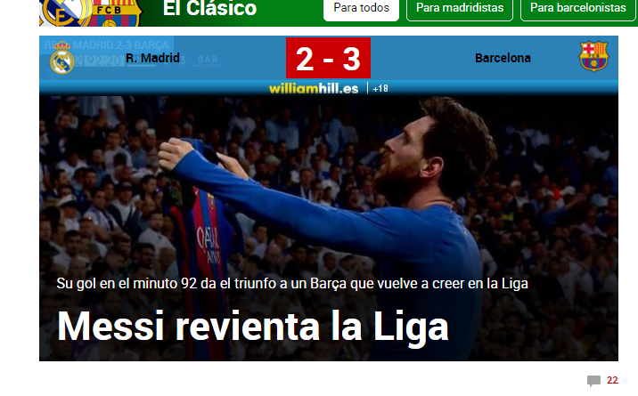 ¡¡¡Messi de mi vida!!! Presa catalana exulta dupa finalul absolut uluitor de pe Bernabeu. Ce scrie si Marca_3