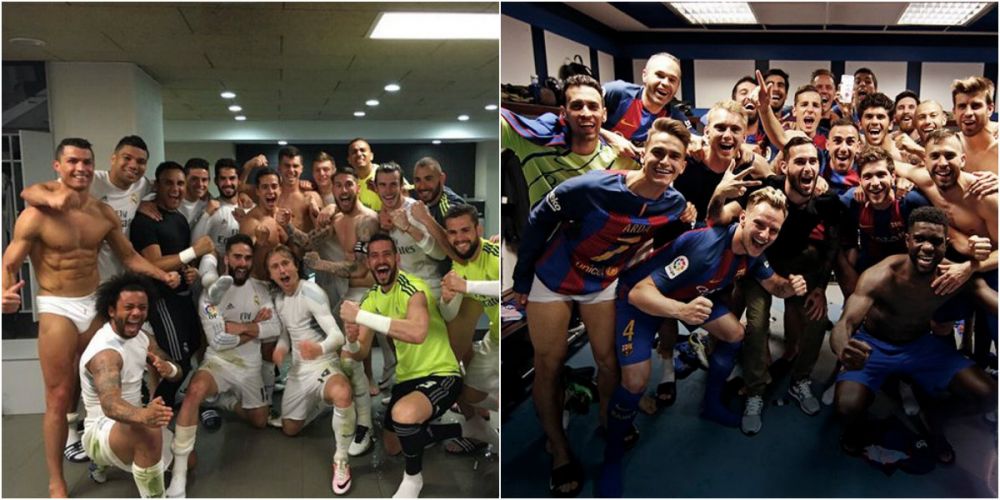 Ce diferenta! Cum a aratat fotografia de grup a jucatorilor Barcei, dupa victoria de pe Bernabeu: Messi, greu de reperat_2