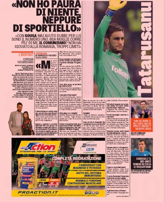"Ianis este fratele mai mic!" Tatarusanu a acordat un interviu pentru Gazzetta dello Sport! Ce spune despre situatia de la Fiorentina_2