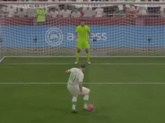 VIDEO FABULOS! Cel mai tare penalty batut VREODATA la FIFA? Cum intra mingea in poarta