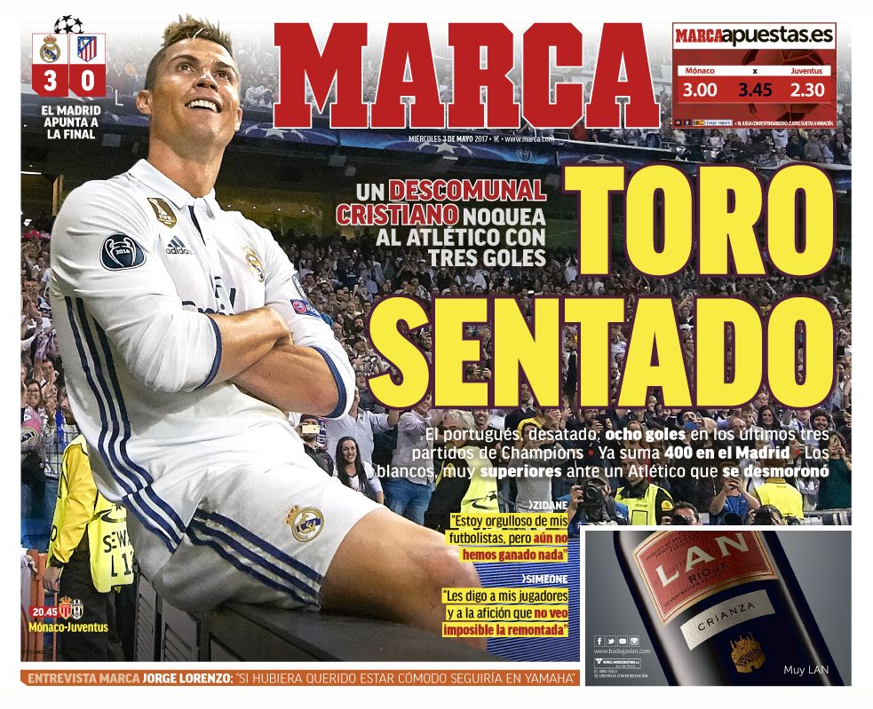 Toata presa e la picioarele lui Ronaldo! Ce au scris cele mai importante ziare pe prima pagina dupa meci_2