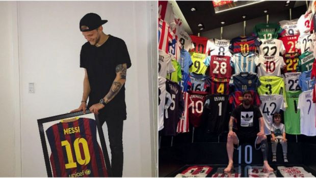 
	Momentul acela in care afli ca Messi are tricoul tau pus pe perete :) Reactia unui fotbalist e de nepretuit
