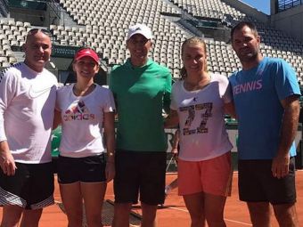 Marele Agassi a urmarit-o pe Halep la antrenament! Zi decisiva pentru participarea la Roland Garros!