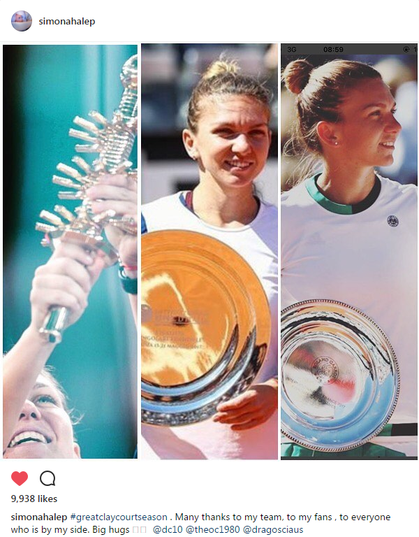 Pare ca isi revine :) Mesajul postat de Simona Halep azi, dupa prabusirea emotionala suferita la Roland Garros_2