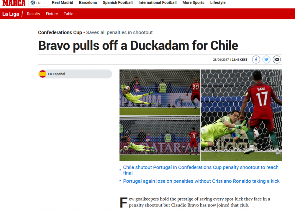 "Bravo, Duckadam de Chile!" Cea mai tare reactie dupa victoria chilienilor cu Portugalia_1