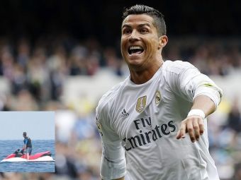 Cristiano Ronaldo a incercat sa ZBOARE, dar a cazut in cap! Cele mai tari imagini din vacanta portughezului. VIDEO